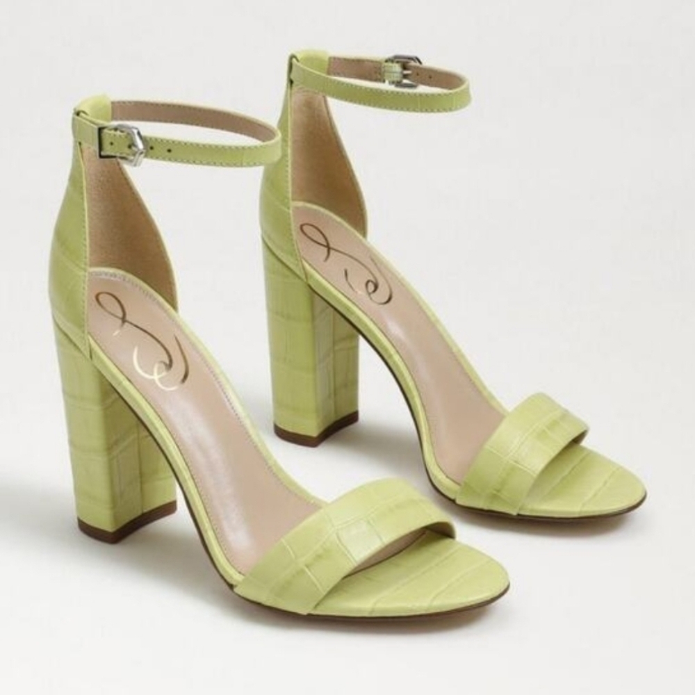 NWOB Sam Edelman Yaro (kiwi/subtle lime green) heeled sandals size 8.5